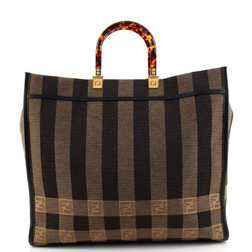 Fendi Sunshine Shopper Tote Pequin Canvas Large