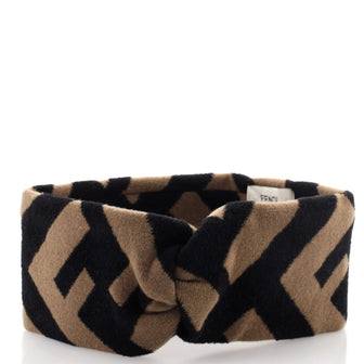 Fendi Knotted Headband Zucca Wool