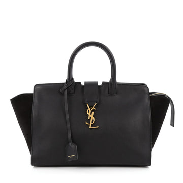 Saint Laurent Monogram Cabas Downtown Leather with Suede Small