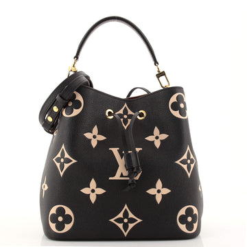 Louis Vuitton NeoNoe Handbag Bicolor Monogram Empreinte Giant MM