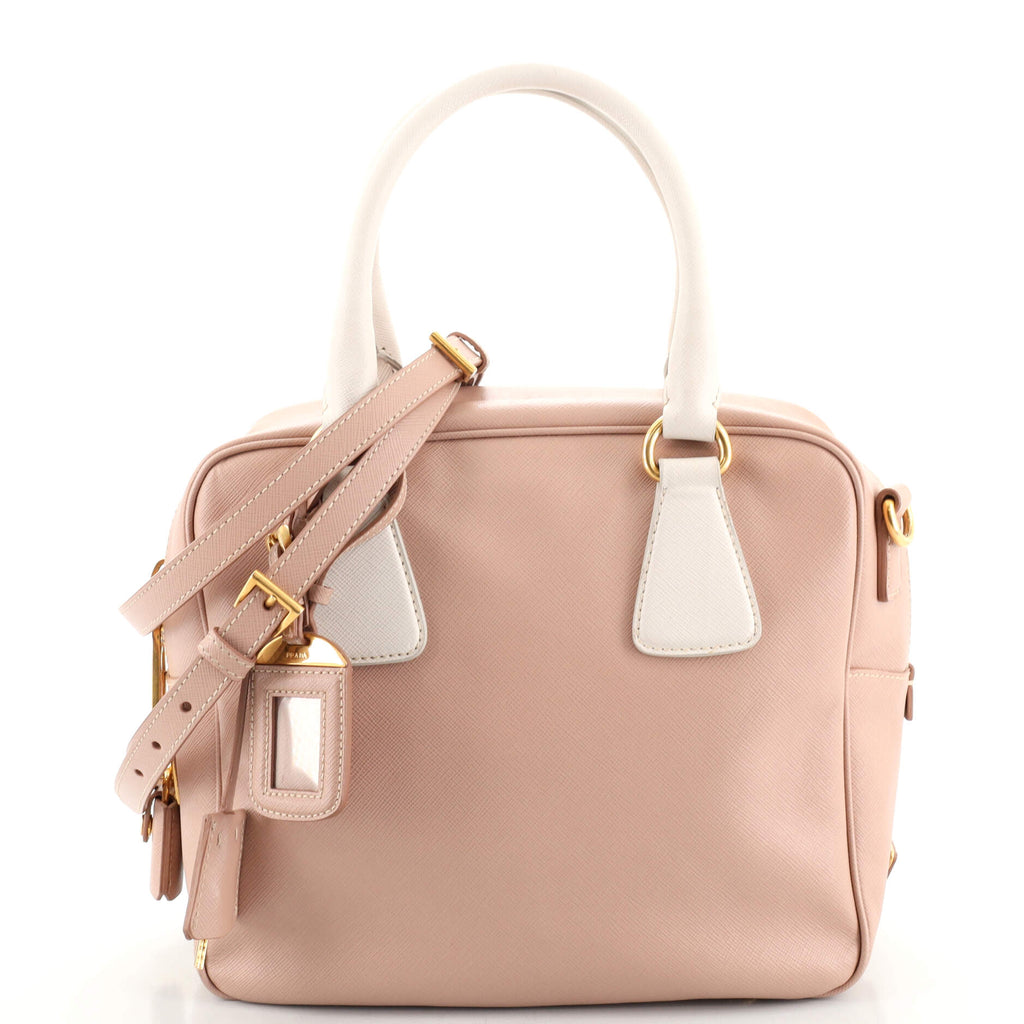 Prada Square Bauletto Bag Saffiano Leather Small 162827