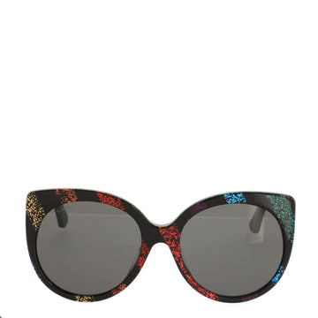 Gucci Rainbow Cat Eye Sunglasses Glitter Acetate