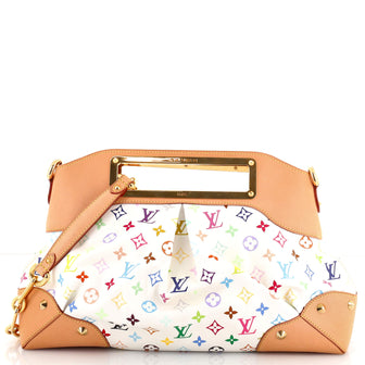 Louis Vuitton Judy Handbag Monogram Multicolor mm White