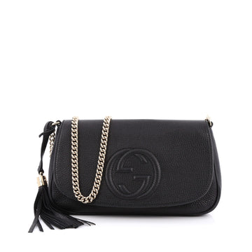 Gucci Soho Chain Strap Crossbody Bag Leather Medium
