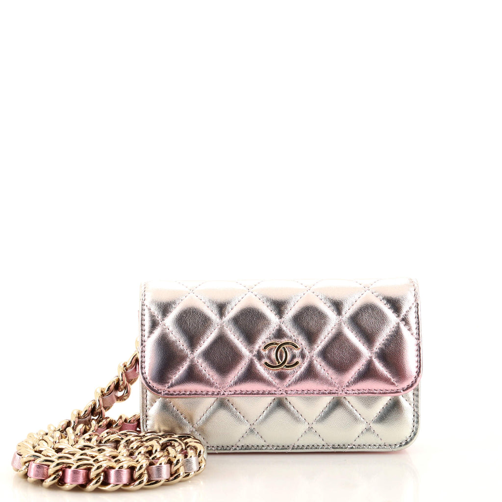 Chanel Like a Wallet Flap Bag Quilted Gradient Metallic Lambskin