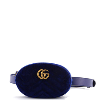 Gucci GG Marmont Belt Bag Matelasse Velvet