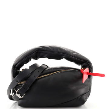 Off White Pump Pouch Top Handle Bag Leather 19