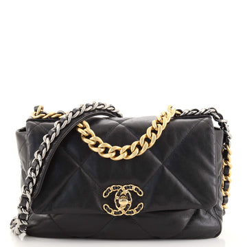 Chanel 19 Flap Bag Quilted Goatskin Medium