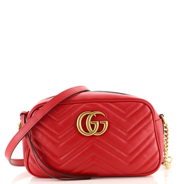 Gucci GG Marmont Shoulder Bag Matelasse Leather Small