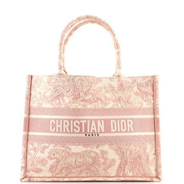 Christian Dior Book Tote Embroidered Canvas Medium