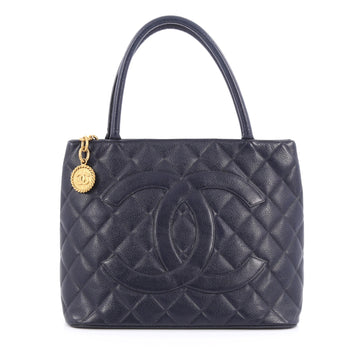 Chanel Medallion Tote Quilted Caviar