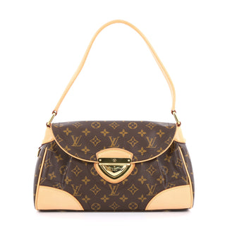 Louis Vuitton Beverly Handbag Monogram Canvas MM Brown