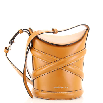 Alexander McQueen The Curve Bucket Bag Leather Small