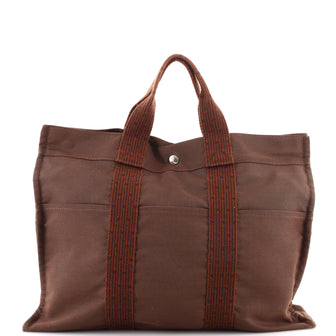Hermes Fourre Tout Tote Toile MM