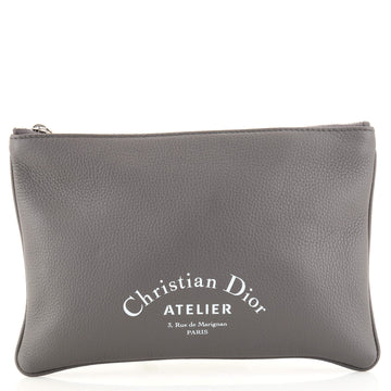 Christian Dior Zip Pouch Leather Small