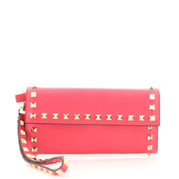 Valentino Rockstud Wristlet Wallet Leather