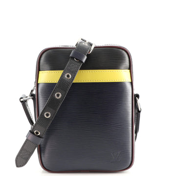 Louis Vuitton Danube Handbag Epi Leather and Damier Graphite Slim