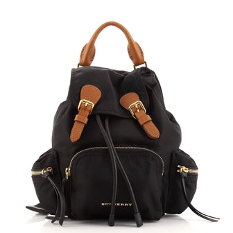 Burberry Rucksack Backpack Nylon with Leather Small