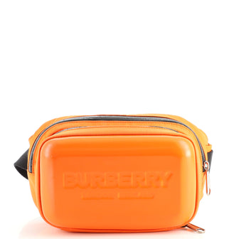 Burberry Logo Belt Bag Embossed Leather and Nylon