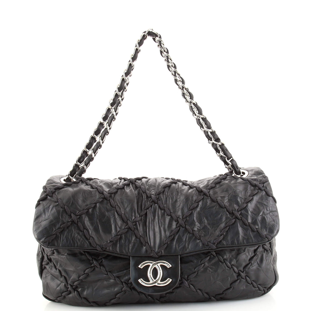 Chanel Ultra Stitch Classic Flap Black Distressed Leather – ＬＯＶＥＬＯＴＳＬＵＸＵＲＹ