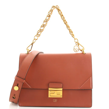 Fendi Kan U Shoulder Bag Leather Medium