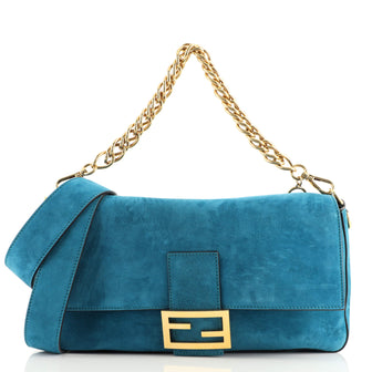 Fendi Baguette NM Bag Suede Large