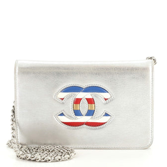 Chanel Airlines CC Wallet on Chain Calfskin