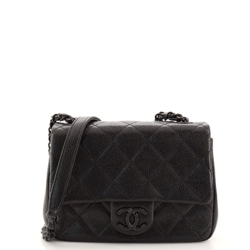 Chanel Incognito Square Flap Bag Quilted Caviar Mini