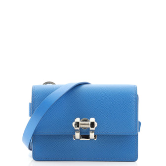 Prada Screw Lock Crossbody Bag Saffiano Leather Mini