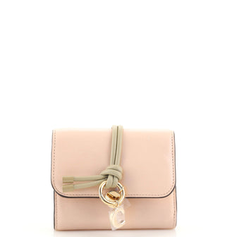 Chloe Alphabet Trifold Wallet Leather Mini