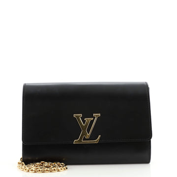 Louis Vuitton Chain Louise Clutch Leather GM