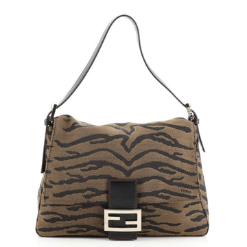 Fendi Mama Forever Bag Tiger Print Jacquard