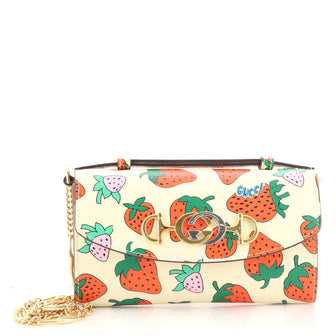 Gucci Zumi Shoulder Bag Printed Leather Small