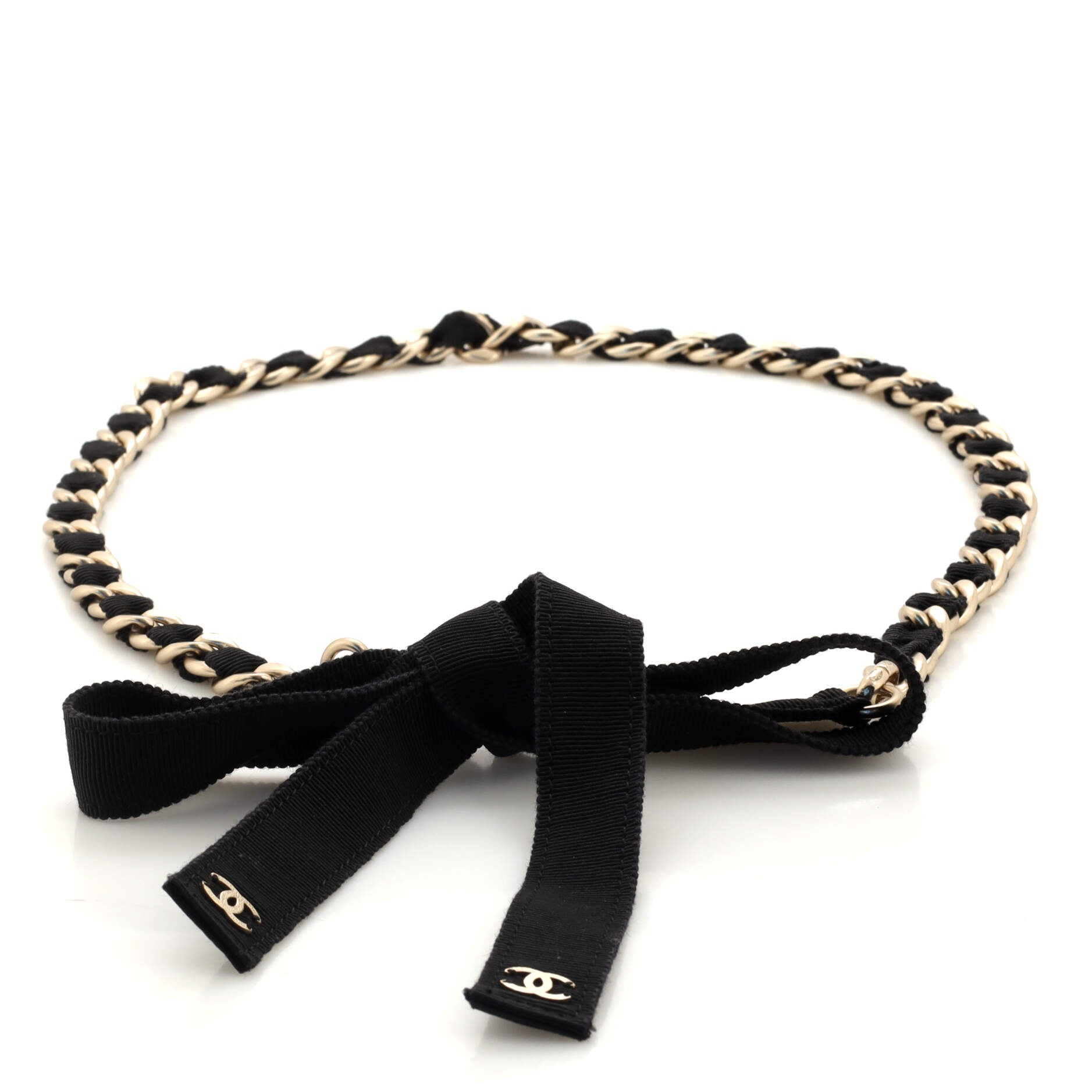 SS2008 CHANEL BLACK RIBBON BELT 【公式通販】