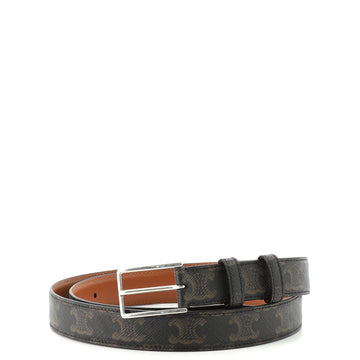 Celine Buckle Belt Triomphe Coated Canvas Medium