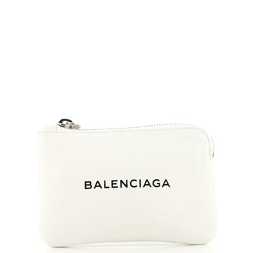 Balenciaga Everyday Logo Pouch Printed Leather Small