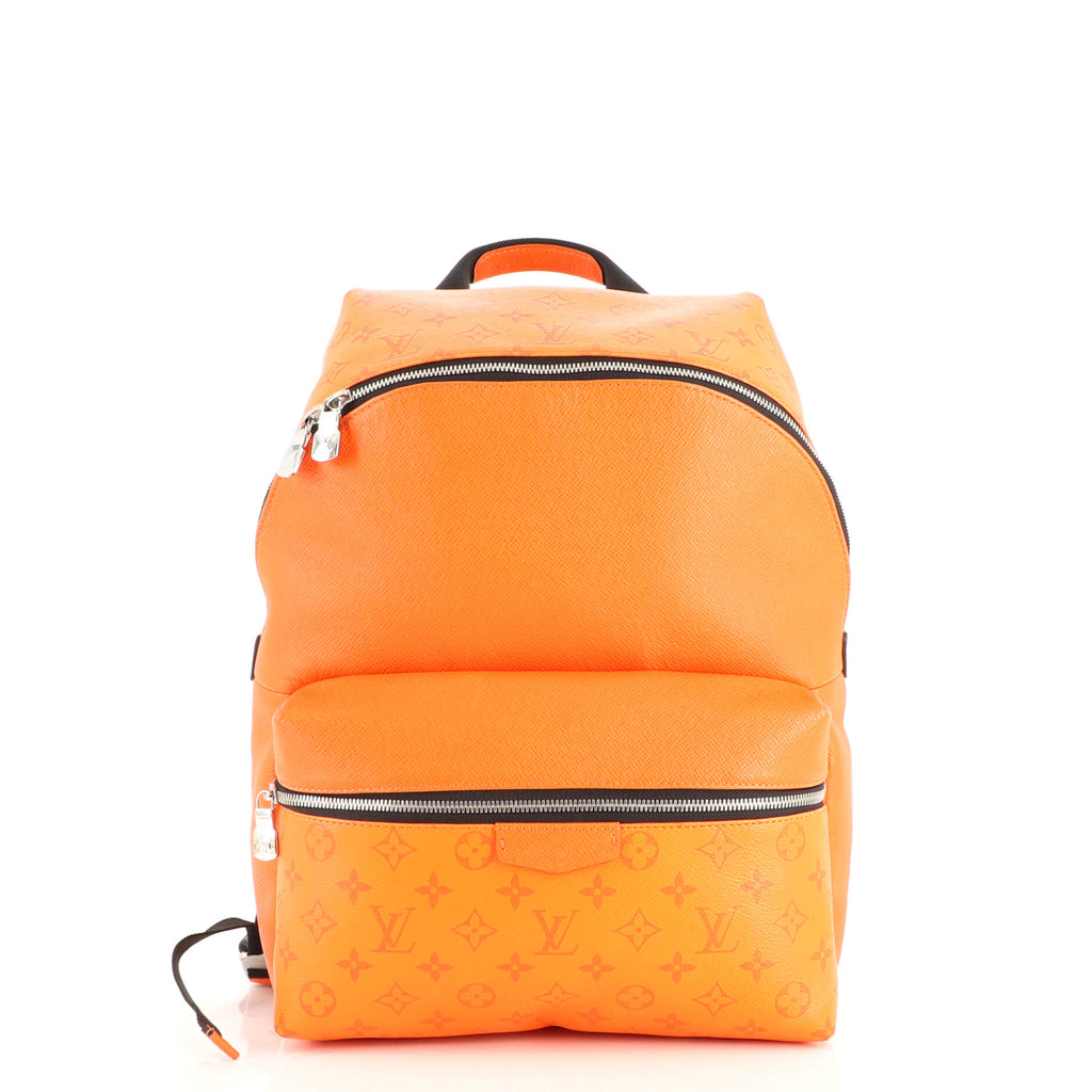 LOUIS VUITTON Taiga Monogram Discovery Backpack PM Orange 893289