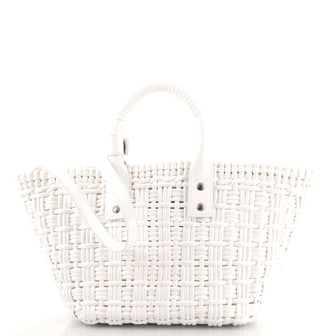 Balenciaga Bistro Panier Bag Woven Faux Leather XS