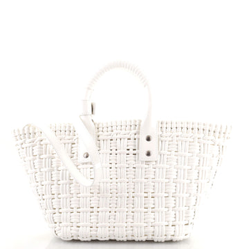 Balenciaga Bistro Panier Bag Woven Faux Leather XS