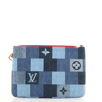 Louis Vuitton City Pouch Damier and Monogram Patchwork Denim