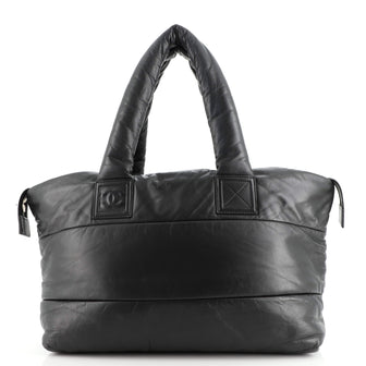 Chanel Coco Cocoon Zipped Tote Lambskin Large