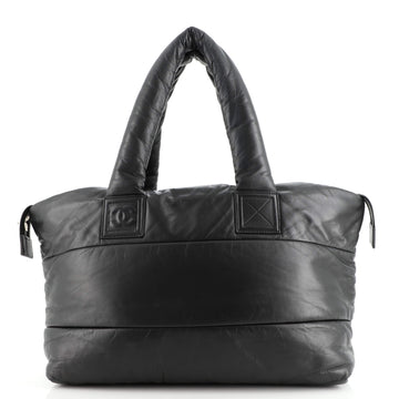 Chanel Coco Cocoon Zipped Tote Lambskin Large