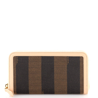 Fendi Zip Around Wallet Pequin Canvas Long