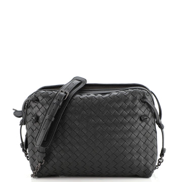 Bottega Veneta Double Compartment Pillow Crossbody Bag Intrecciato Nappa Medium