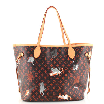 Louis Vuitton Neverfull NM Tote Limited Edition Grace Coddington Catogram Canvas MM