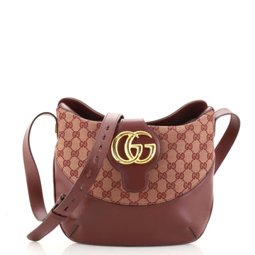 Gucci Arli Crossbody Bag Leather and GG Canvas Medium