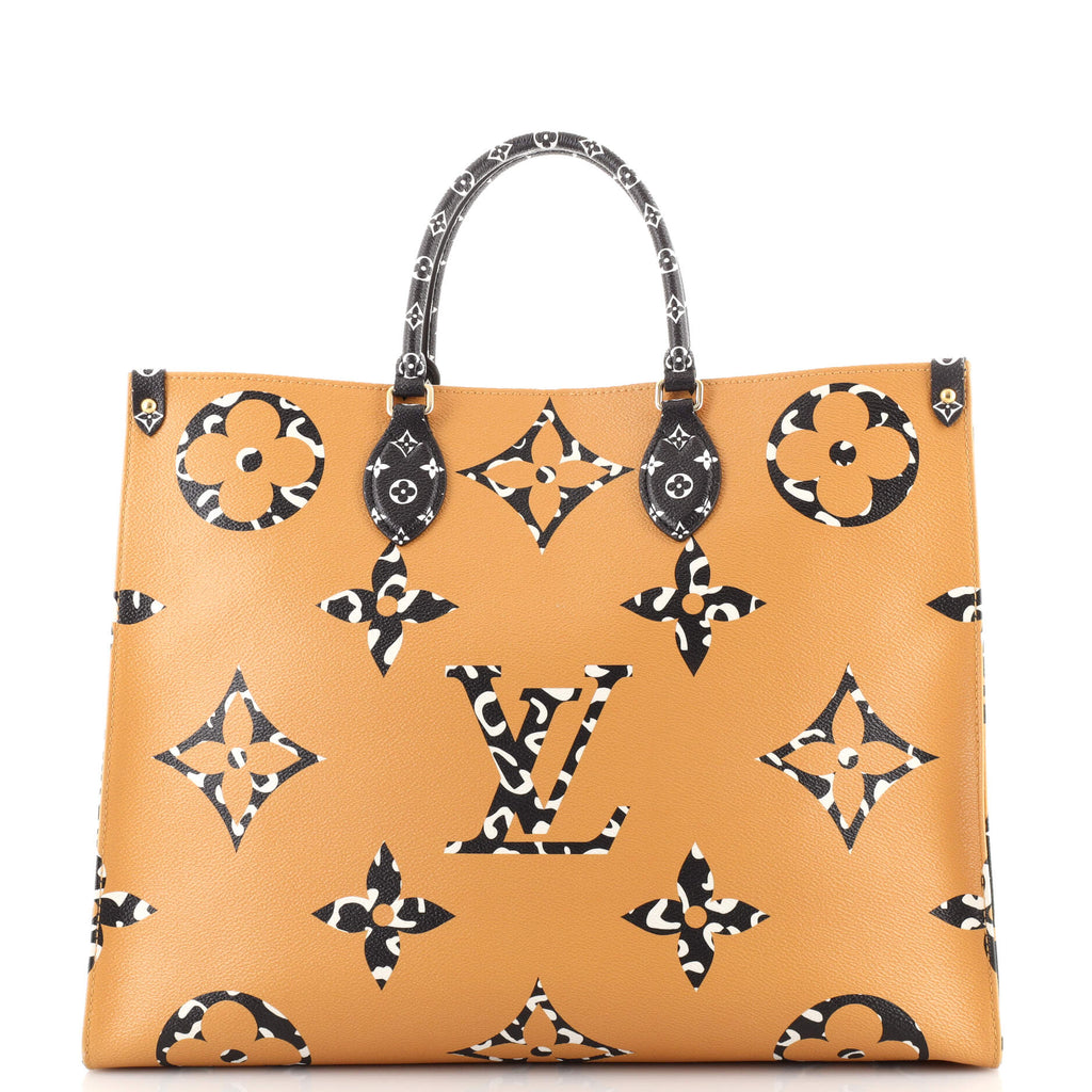 Louis Vuitton OnTheGo Tote Limited Edition Jungle Monogram Giant GM Brown  163115249