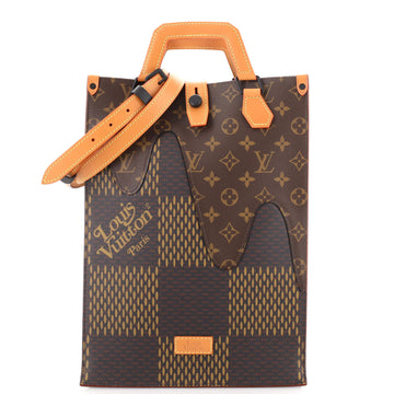 Louis Vuitton Nigo Tote Limited Edition Giant Damier and Monogram Canvas Mini