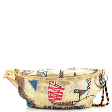 Chanel Paris-New York Street Spirit Waist Bag Graffiti Printed Canvas