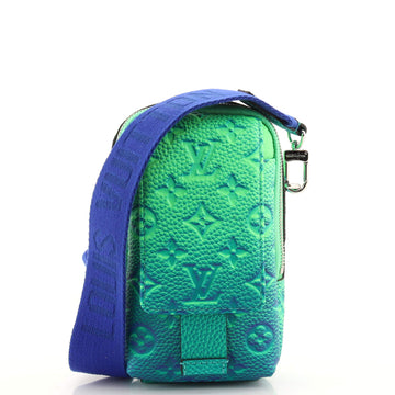 Louis Vuitton Double Phone Pouch Limited Edition Illusion Monogram Taurillon Leather